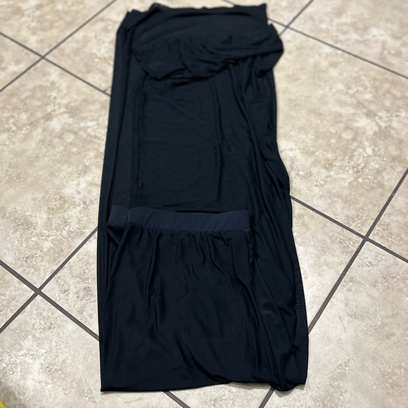 Fashion Nova See Through Cover Up Pant - Black Inseam 35 - Picture 3 of 5